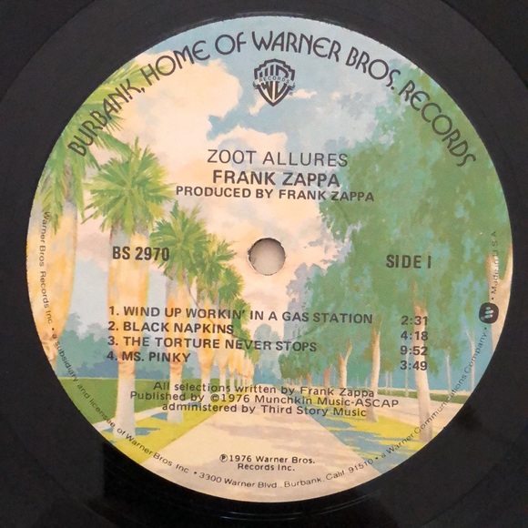 Frank Zappa Vinyl Record Album Zoot Allures - Picture 3 of 7